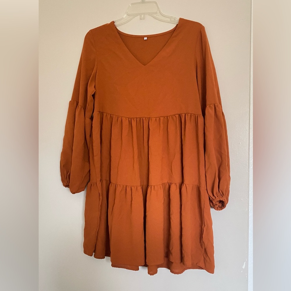 Tunic Dress Rust Orange - Picture 4 of 4
